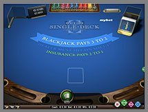 Egy paklis blackjack